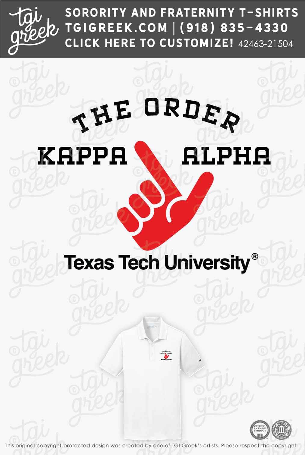 Kappa Alpha – TXTECH Polo