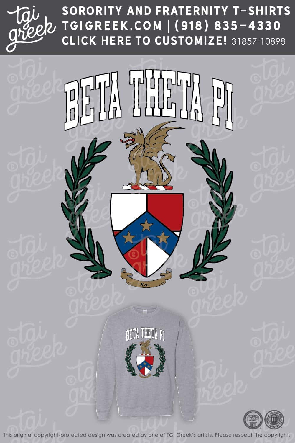 TGI – Beta Theta Pi Crest