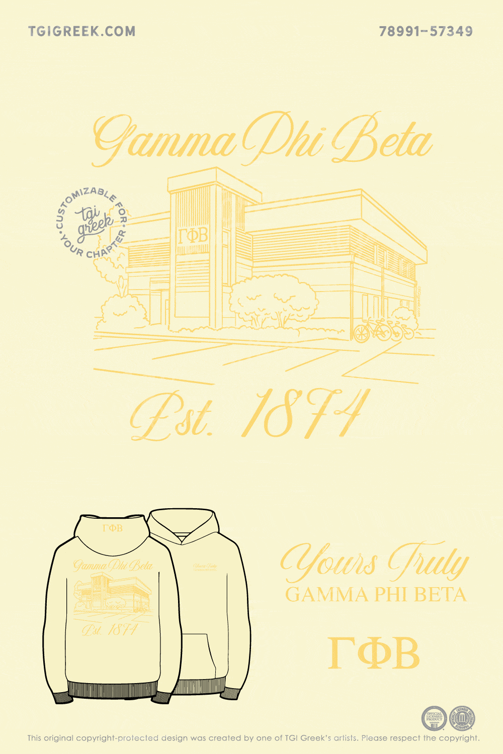 Gamma Phi Beta – PURD Fall PR Hoodie
