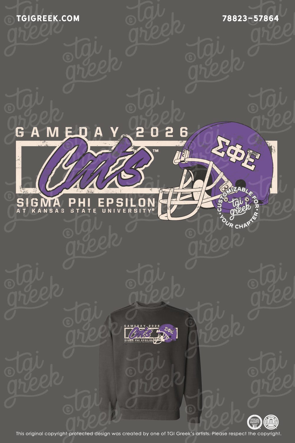 Sigma Phi Epsilon – TGI Gameday Helmet Sweatshirt