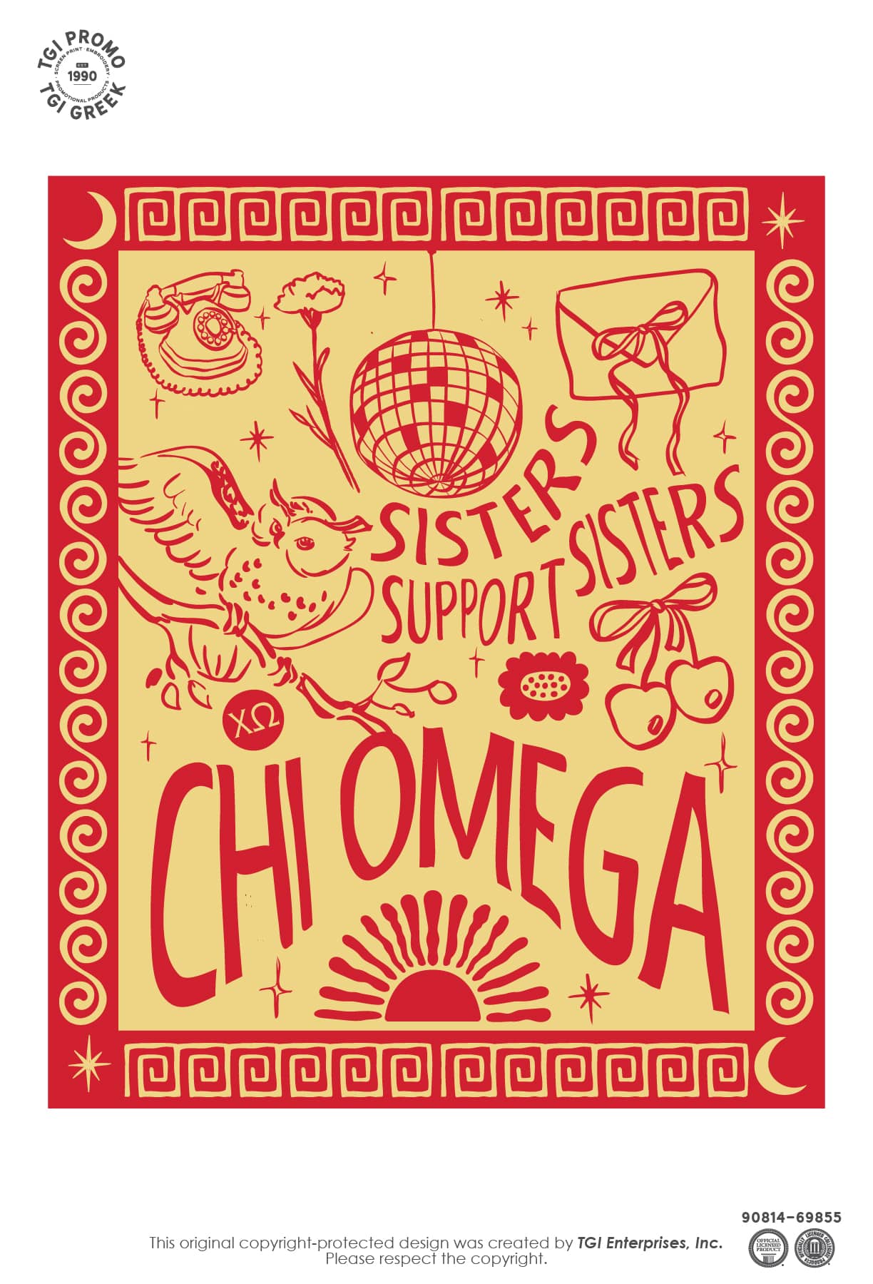 Chi Omega – TGI Greek Sorority Blanket Sisters