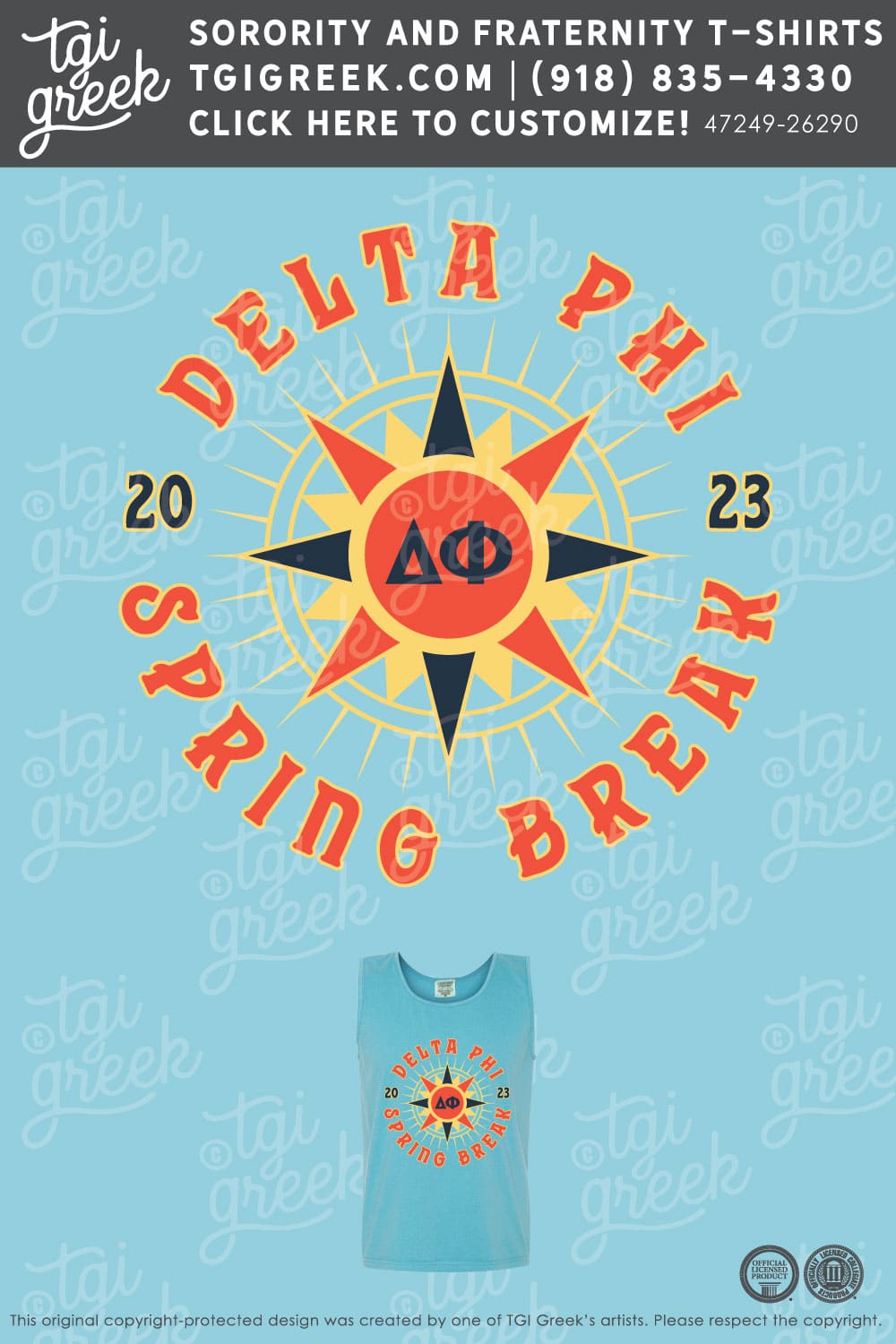 Delta Phi – RUTG Tanks For Spring