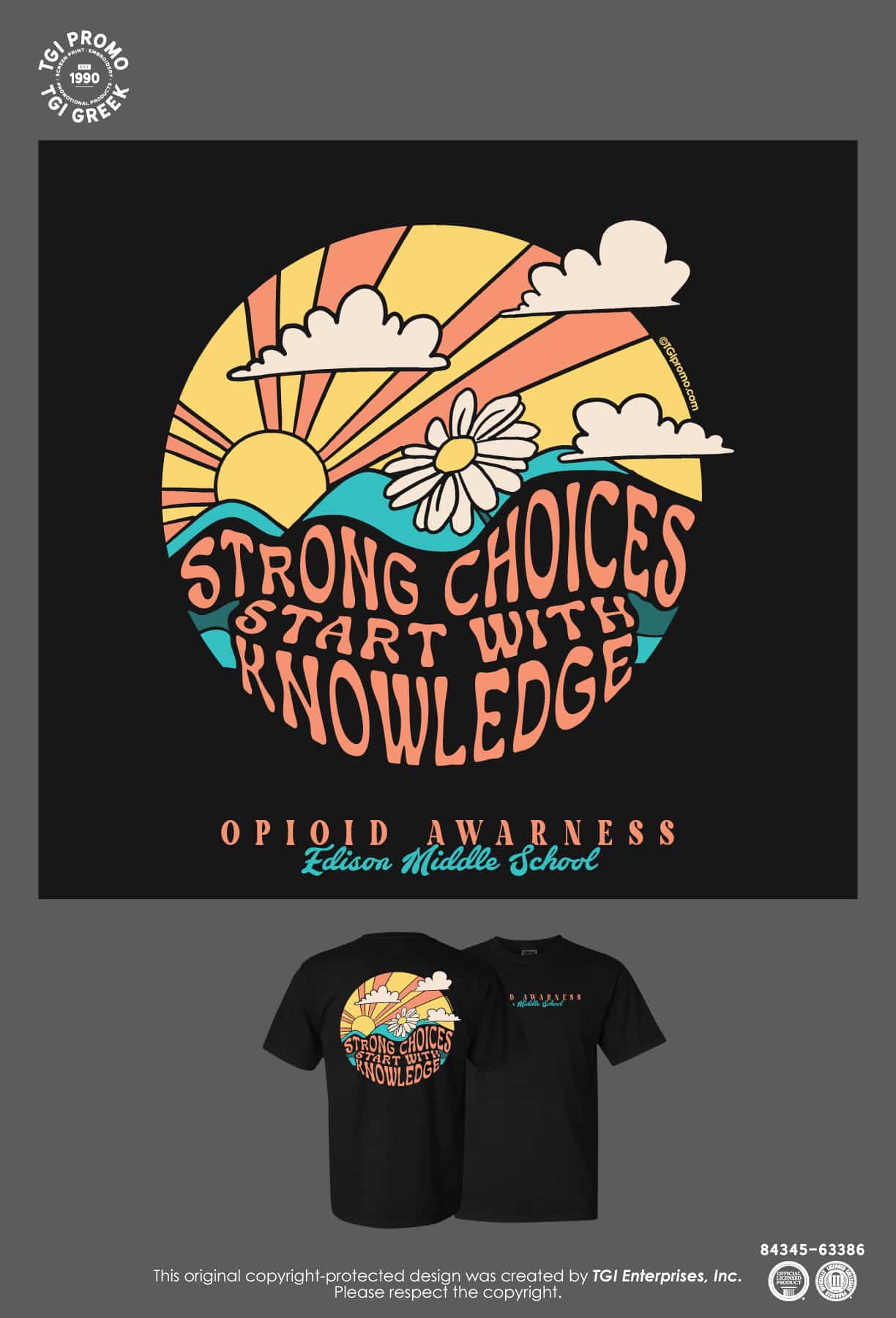 Edison Middle School – Opioid Awareness Tee