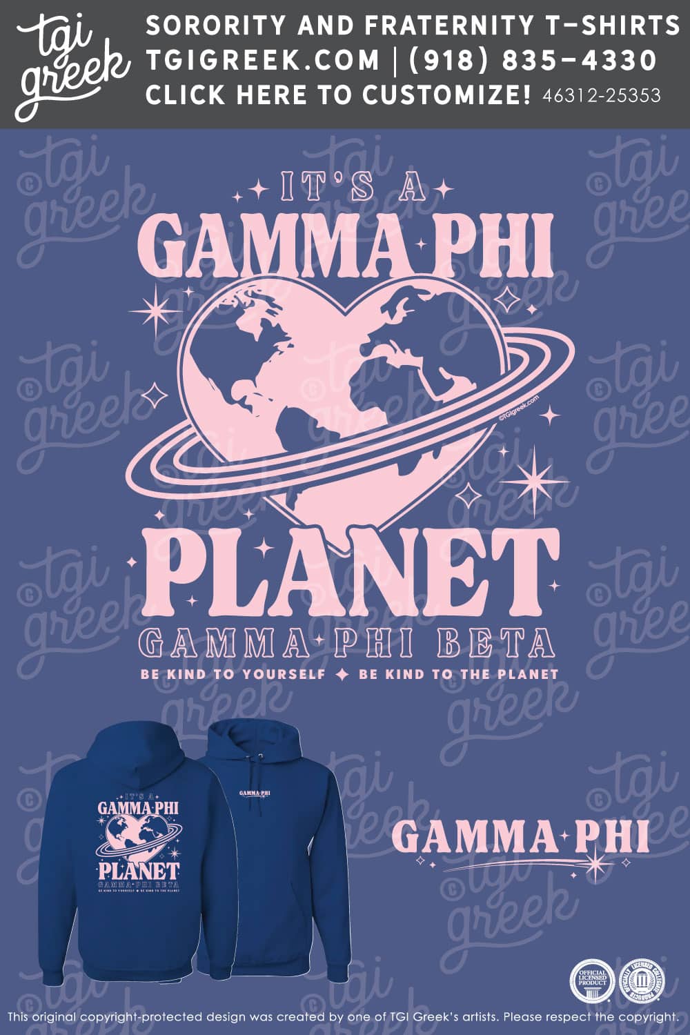 Gamma Phi Beta – OU Winter PR Hoodie