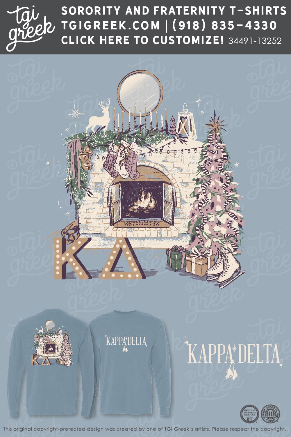 Kappa Delta – Holiday Fireplace