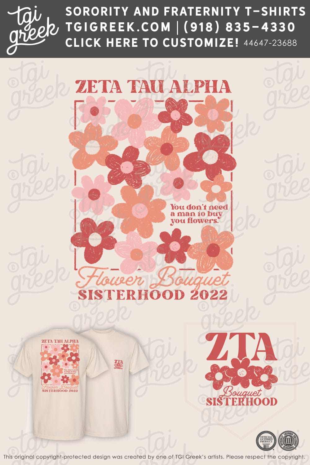Zeta Tau Alpha – GSU Flower Bouquet Sisterhood