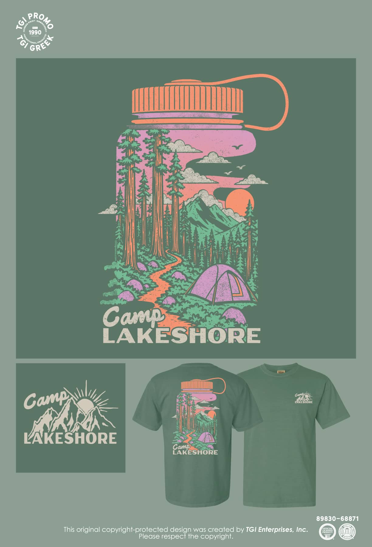 TGI Promo – Camp Lakeshore Camp Water Bottle