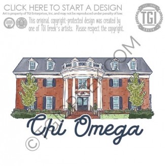 TGI – SMU Chi Omega House Sticker