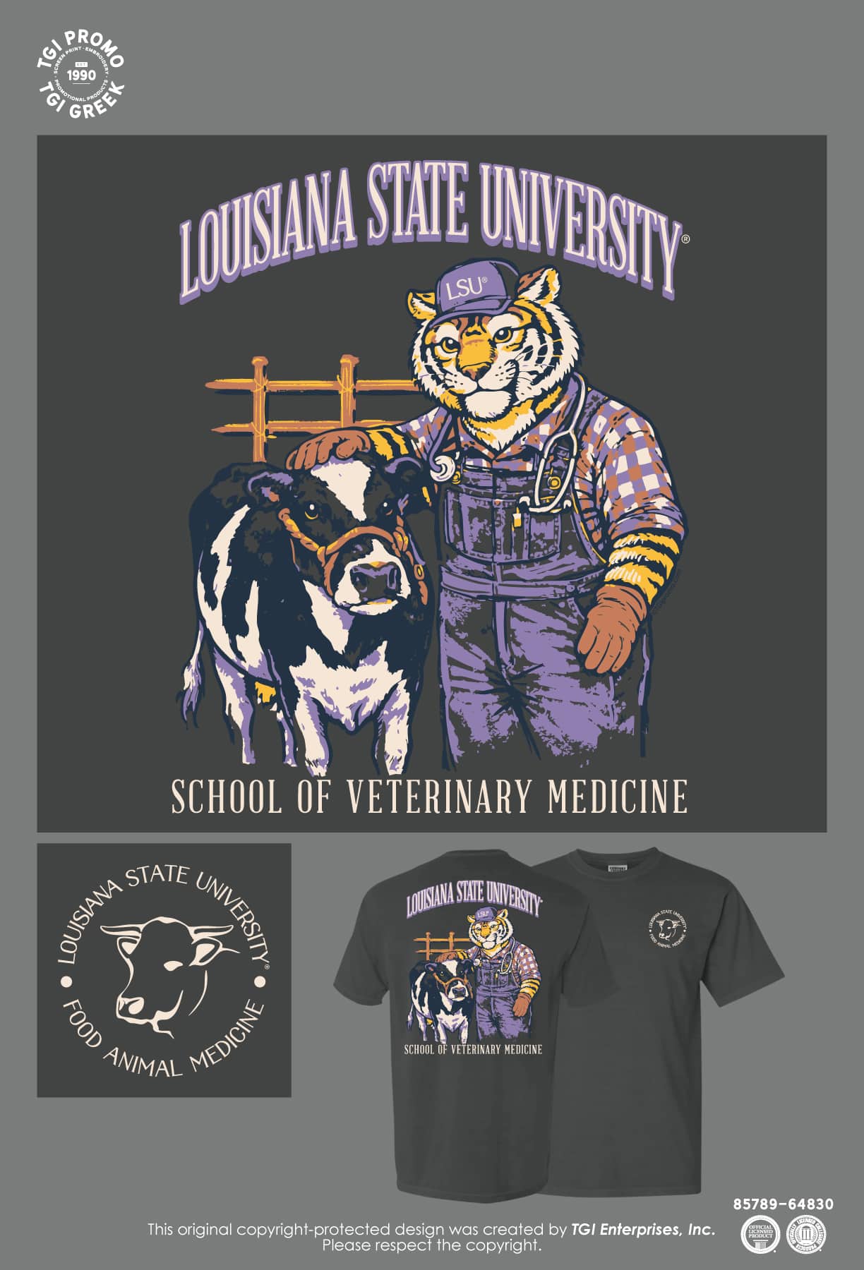 Louisiana State University – Vet Med Food Animal Med Tee