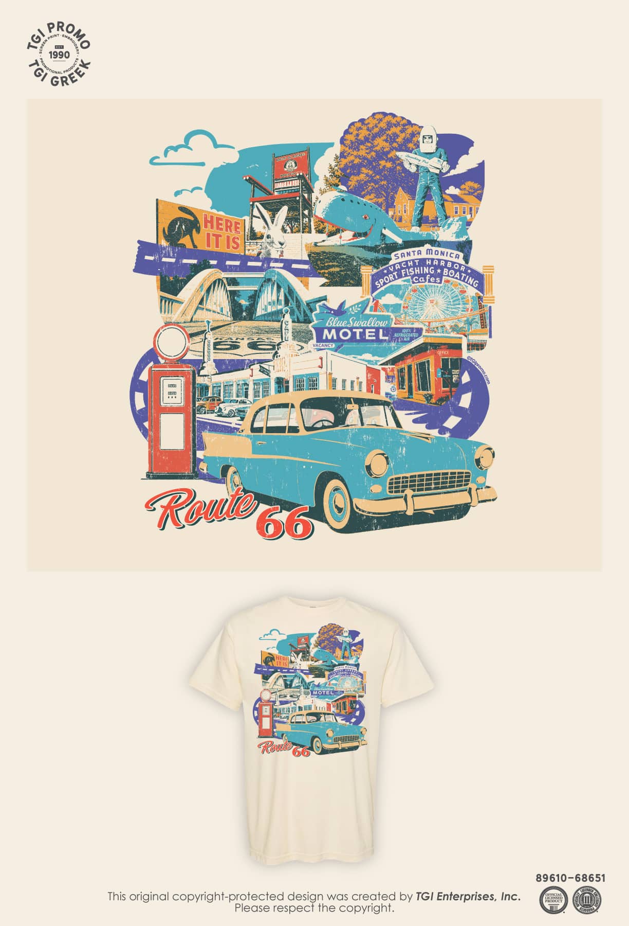 TGI Promo – Route 66 Landscape Tee