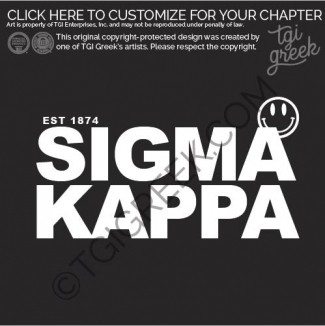 Sigma Kappa – Psychodelic PR Smiley Face