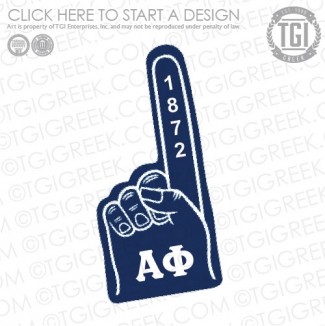 Alpha Phi-HU Foam Finger