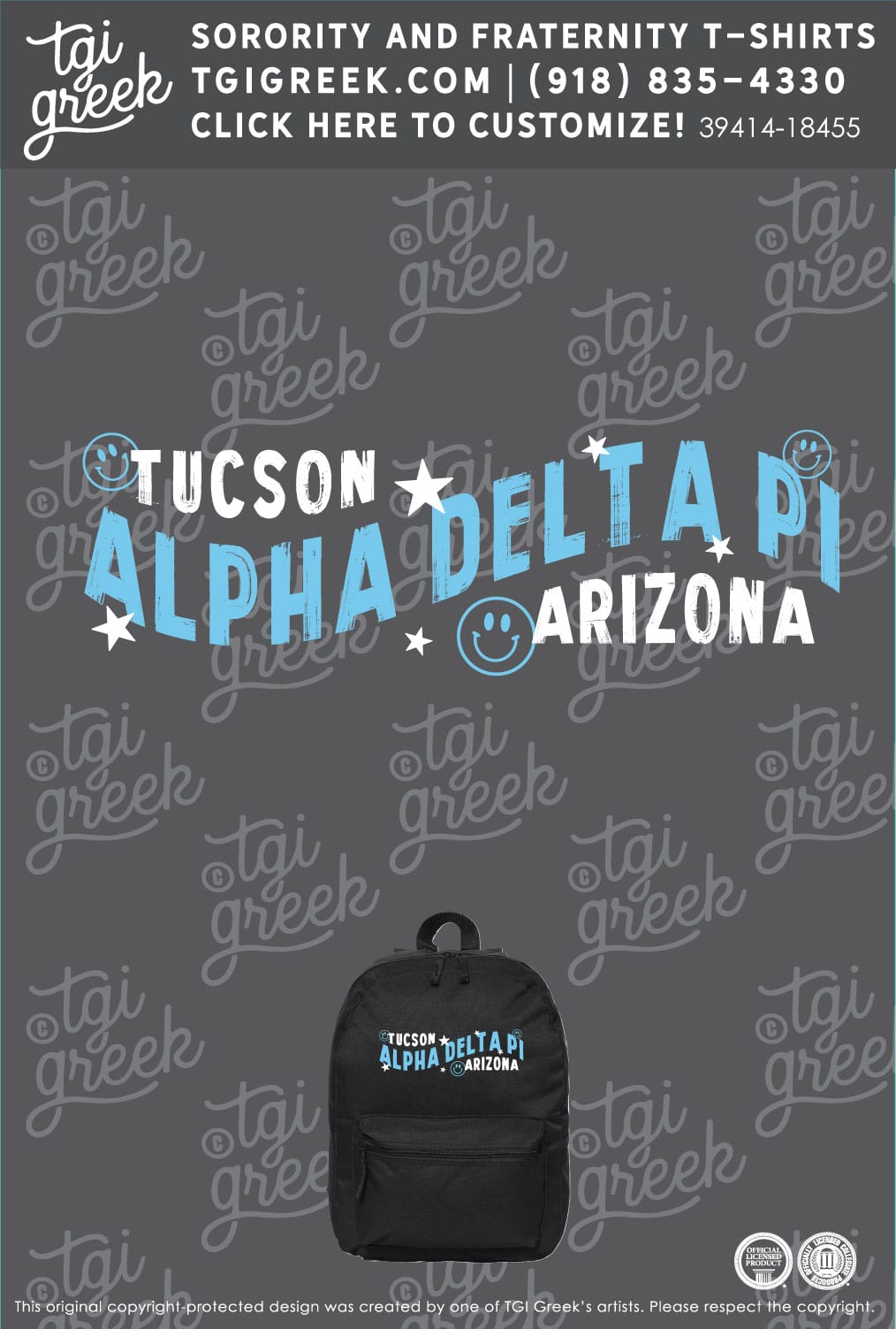 Alpha Delta Pi – UAZ New Member Backpacks