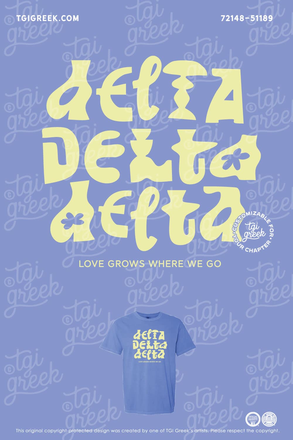 TGI – Tri Delta Paper Cut Flowers