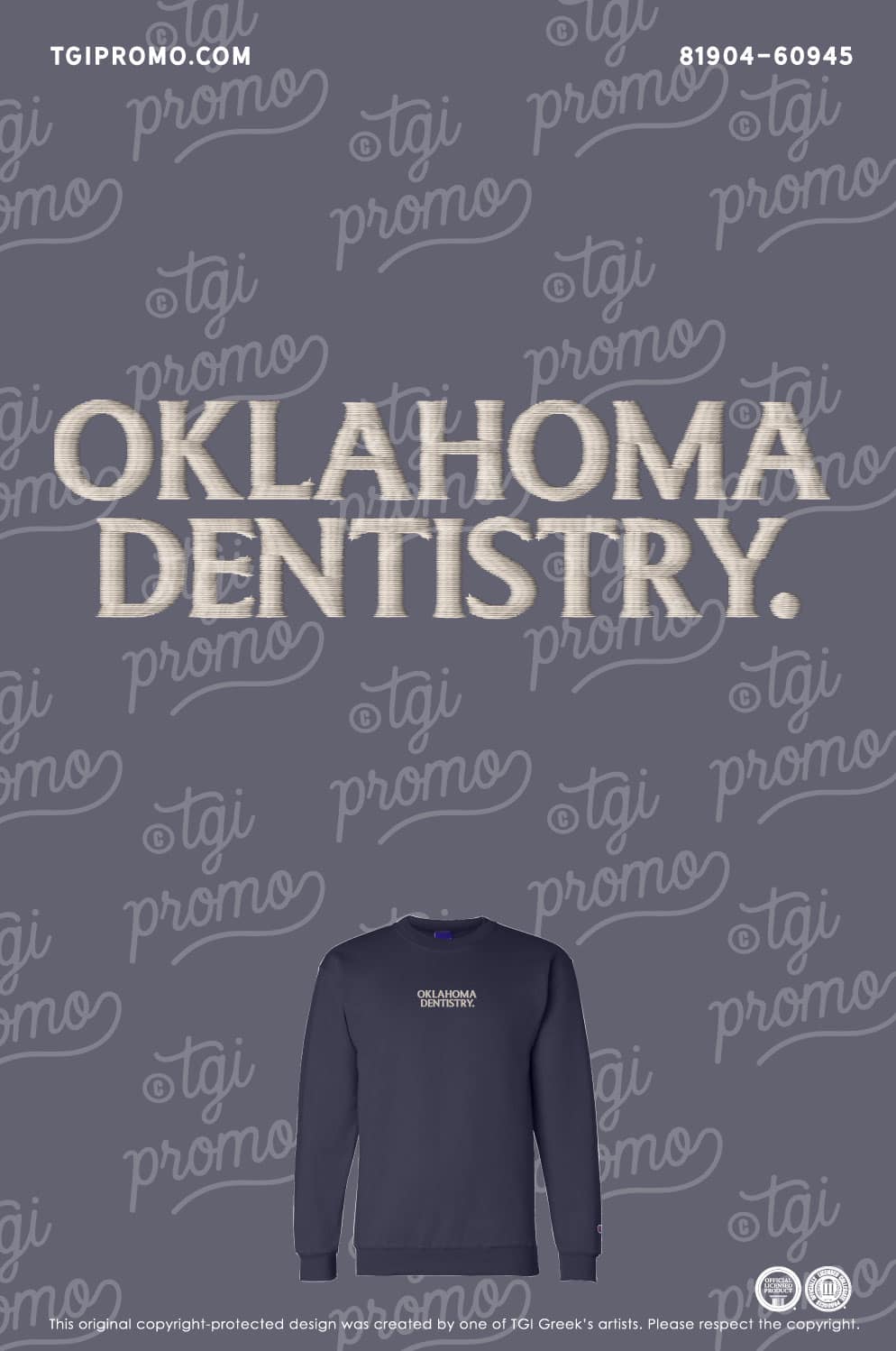 University of Oklahoma – Embroidered Crew