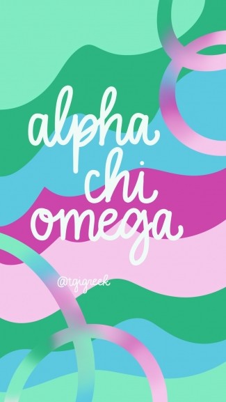Alpha Chi Omega – Phone Background Waves