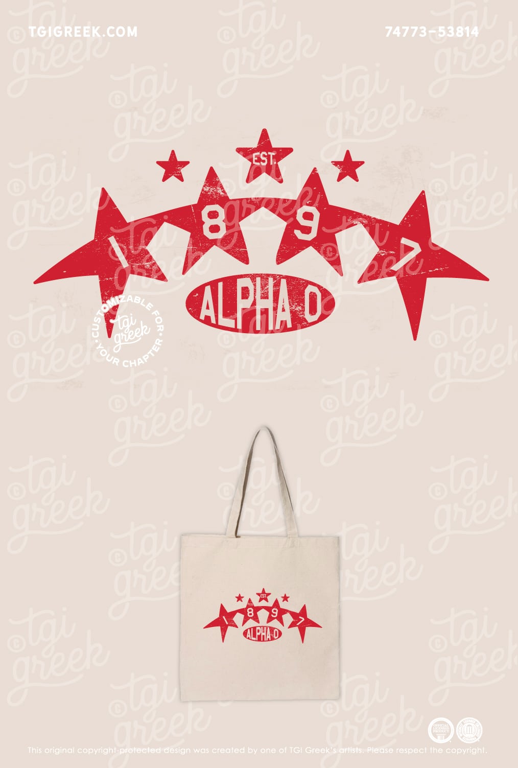 Alpha Omicron Pi – TAMU Tote Bag