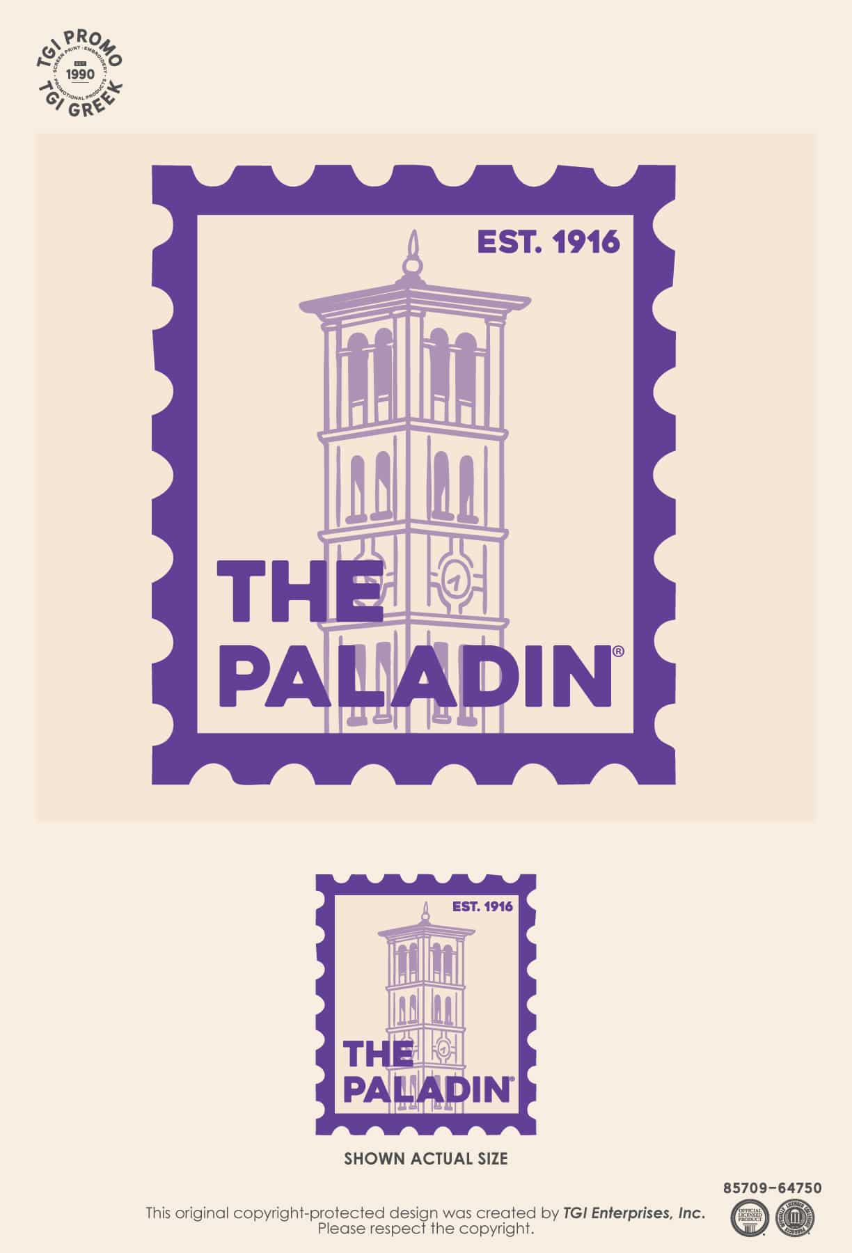 Furman University – Paladin Sticker