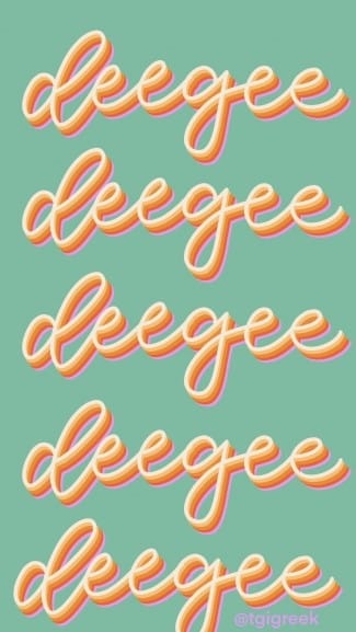 Delta Gamma – Phone Background Retro