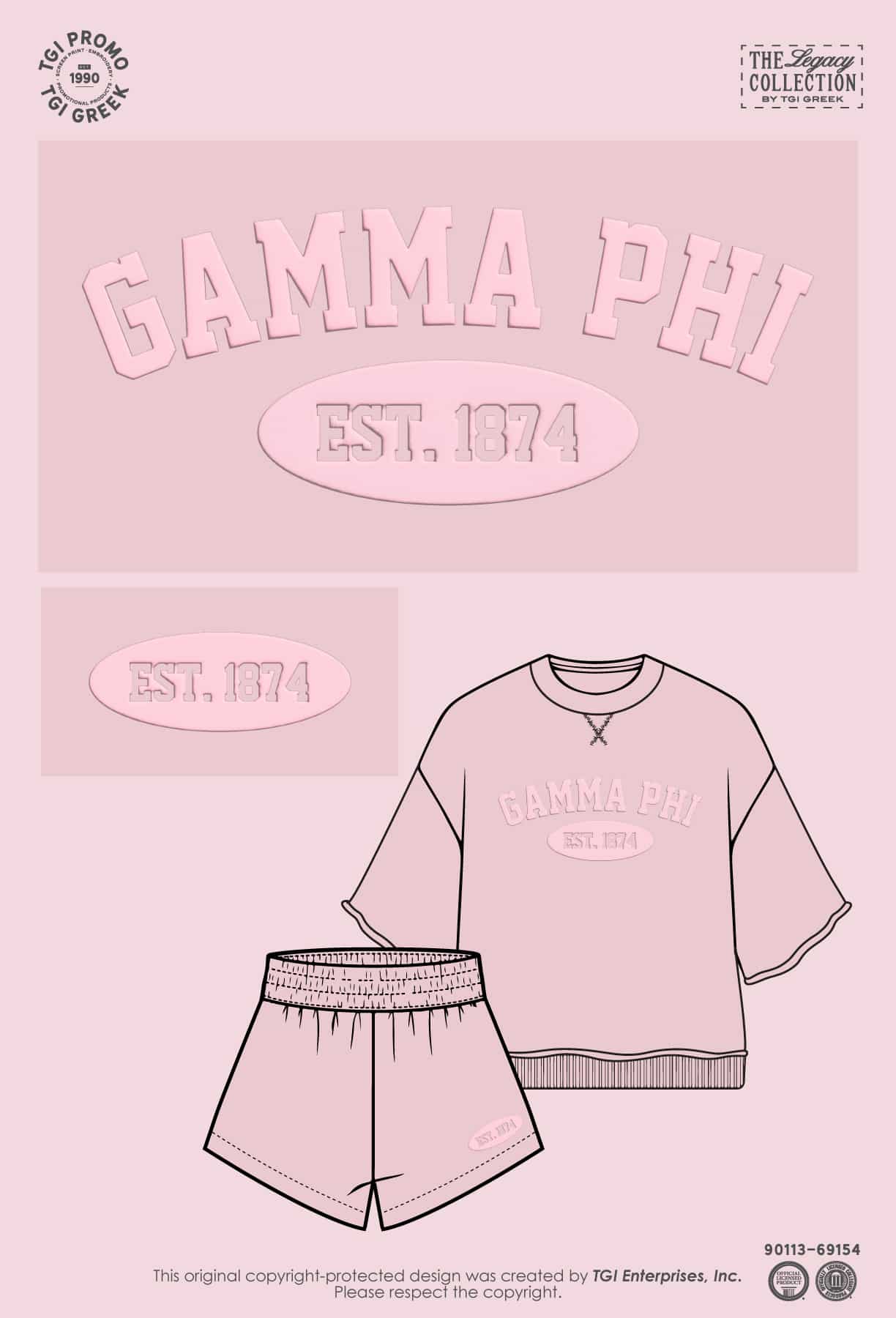 Gamma Phi Beta – TGI Greek New Stock Warm Up Set