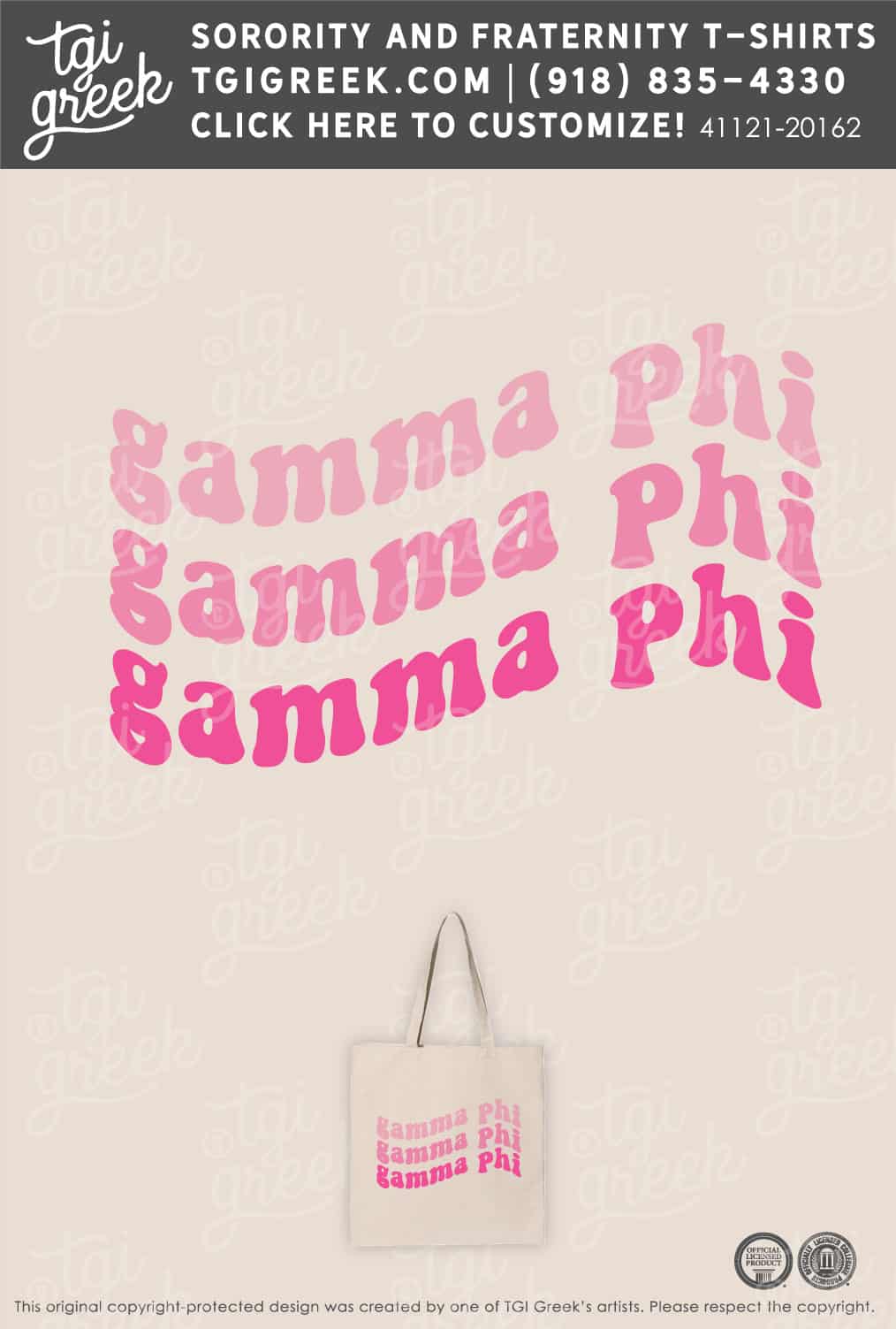 Gamma Phi Beta – JSUY Tote