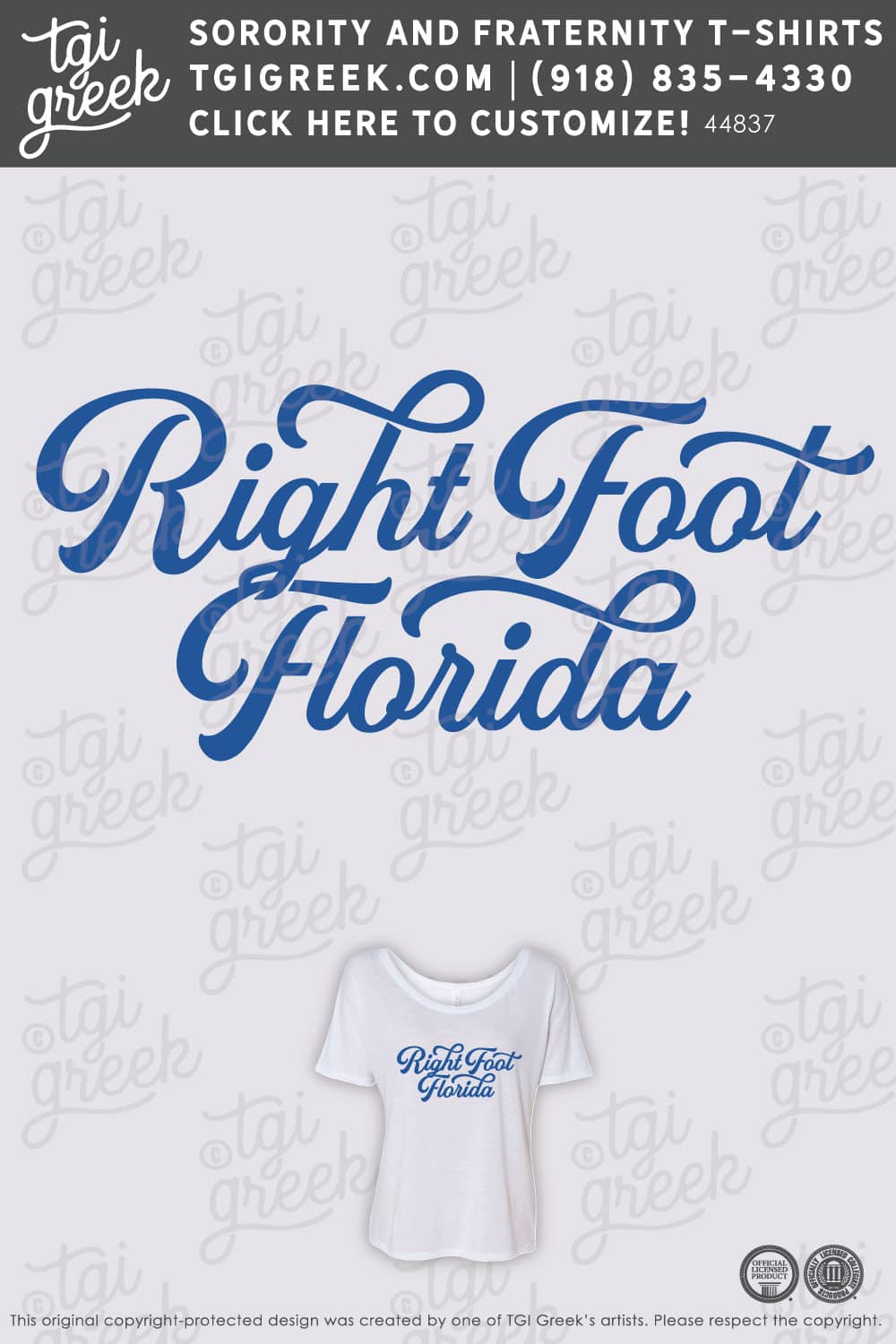 UFL – Right Foot Florida Formal