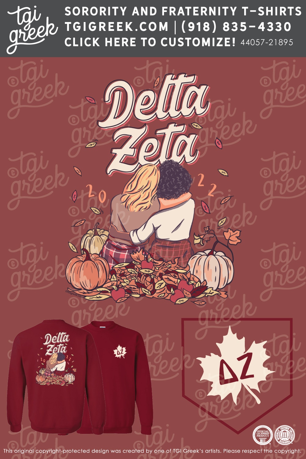 Delta Zeta – UNCW Fall Shirt