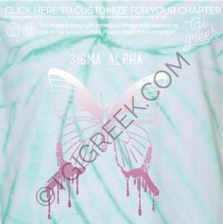 Sigma Alpha – dripping Butterfly