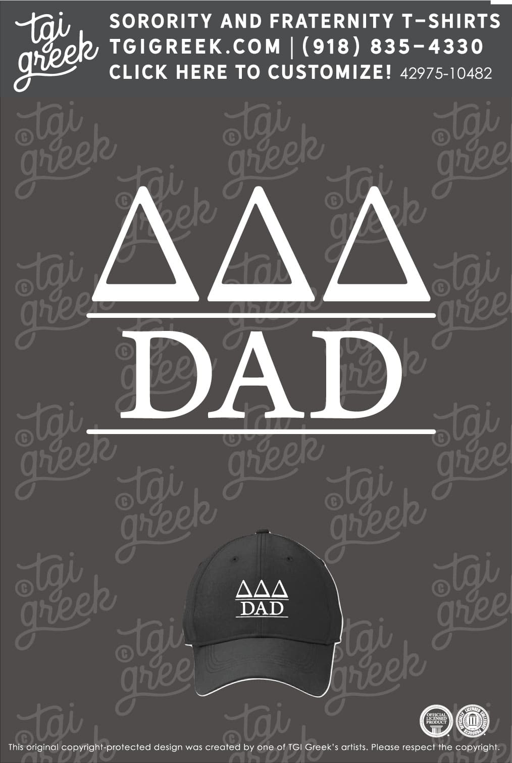 Delta Delta Delta – MIZZ Dad Hat