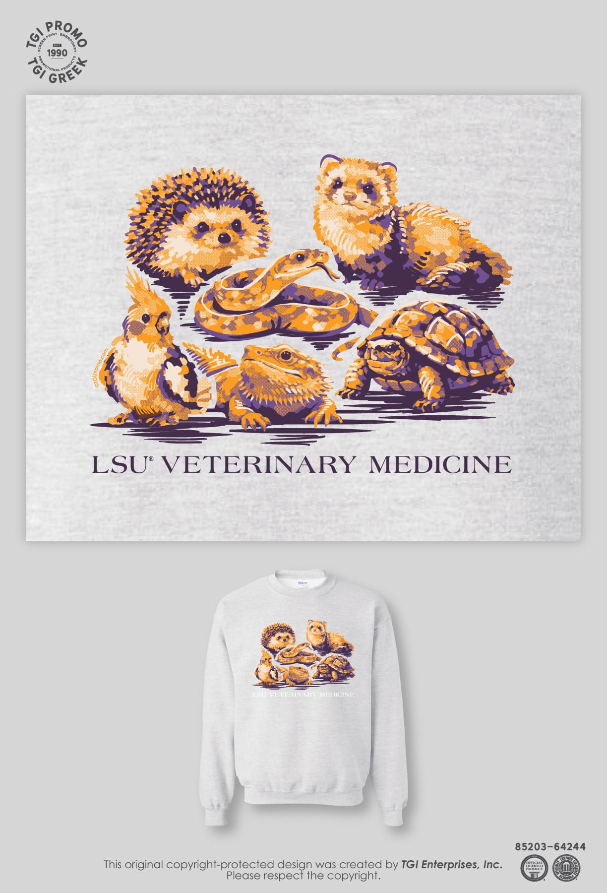 Louisiana State University – SVM Exotics Club Crewneck