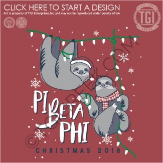 TGI-Pi Beta Phi Sloth Christmas
