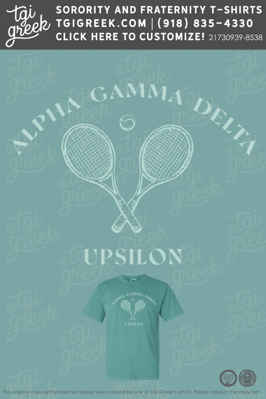 Alpha Gamma Delta – OU Bid Day Bag Shirt