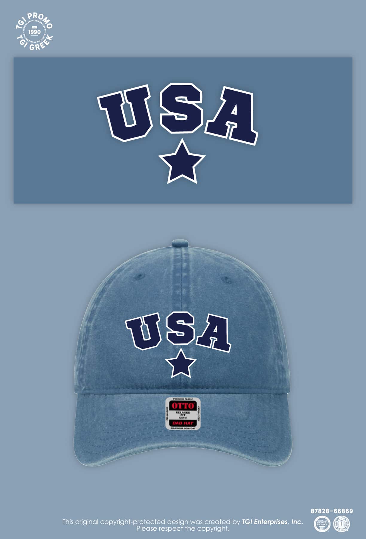 TGI Promo – Sip & Print USA Denim Hat