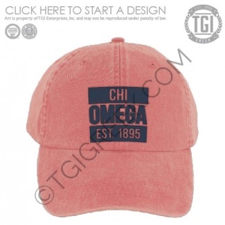 TGI-Chi Omega Hat Design
