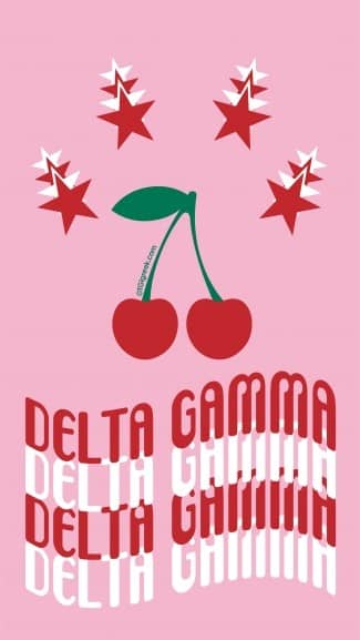 Delta Gamma Cherry Phone Background