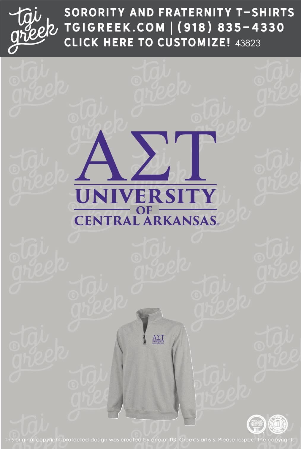 Alpha Sigma Tau – UCA Zipup
