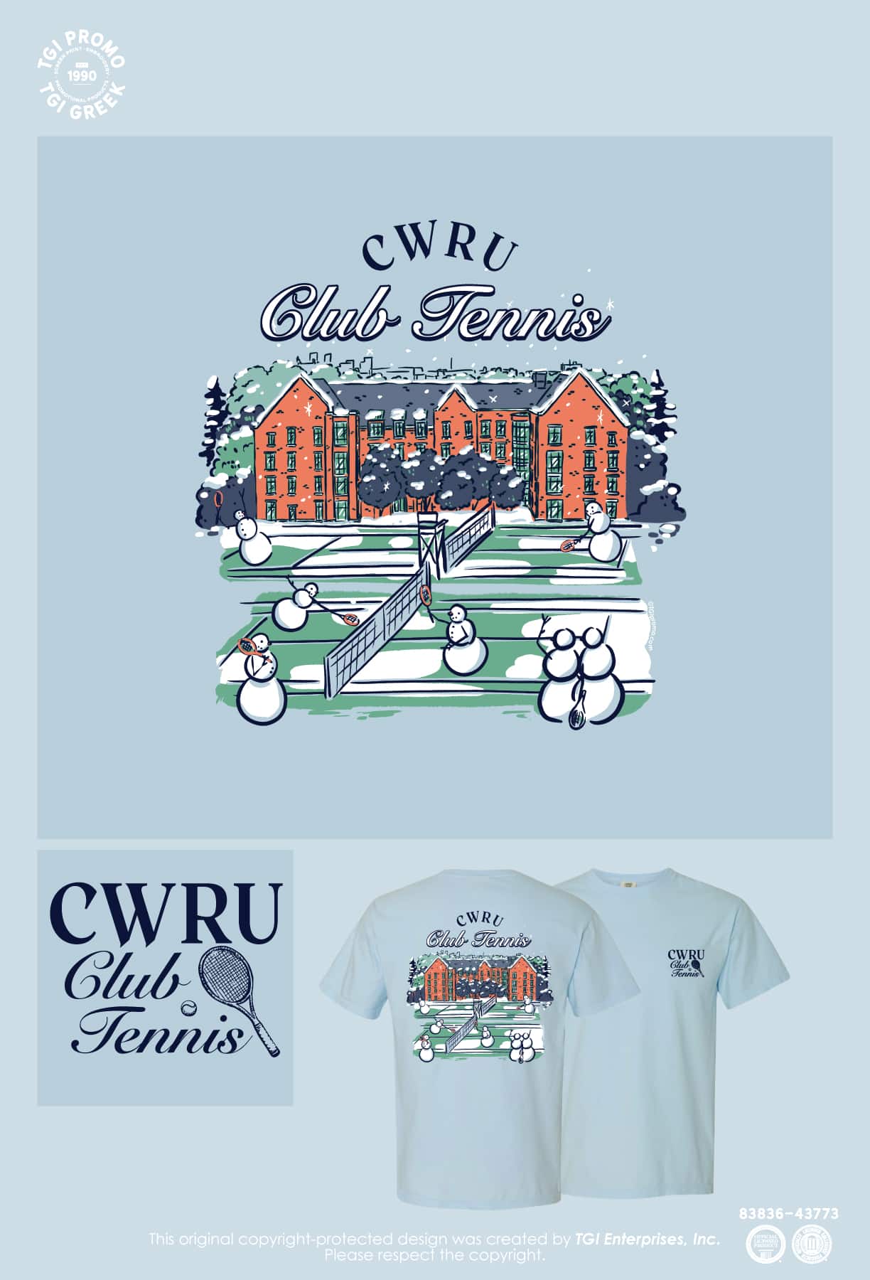 Case Western Reserve University – Tennis Club Merch