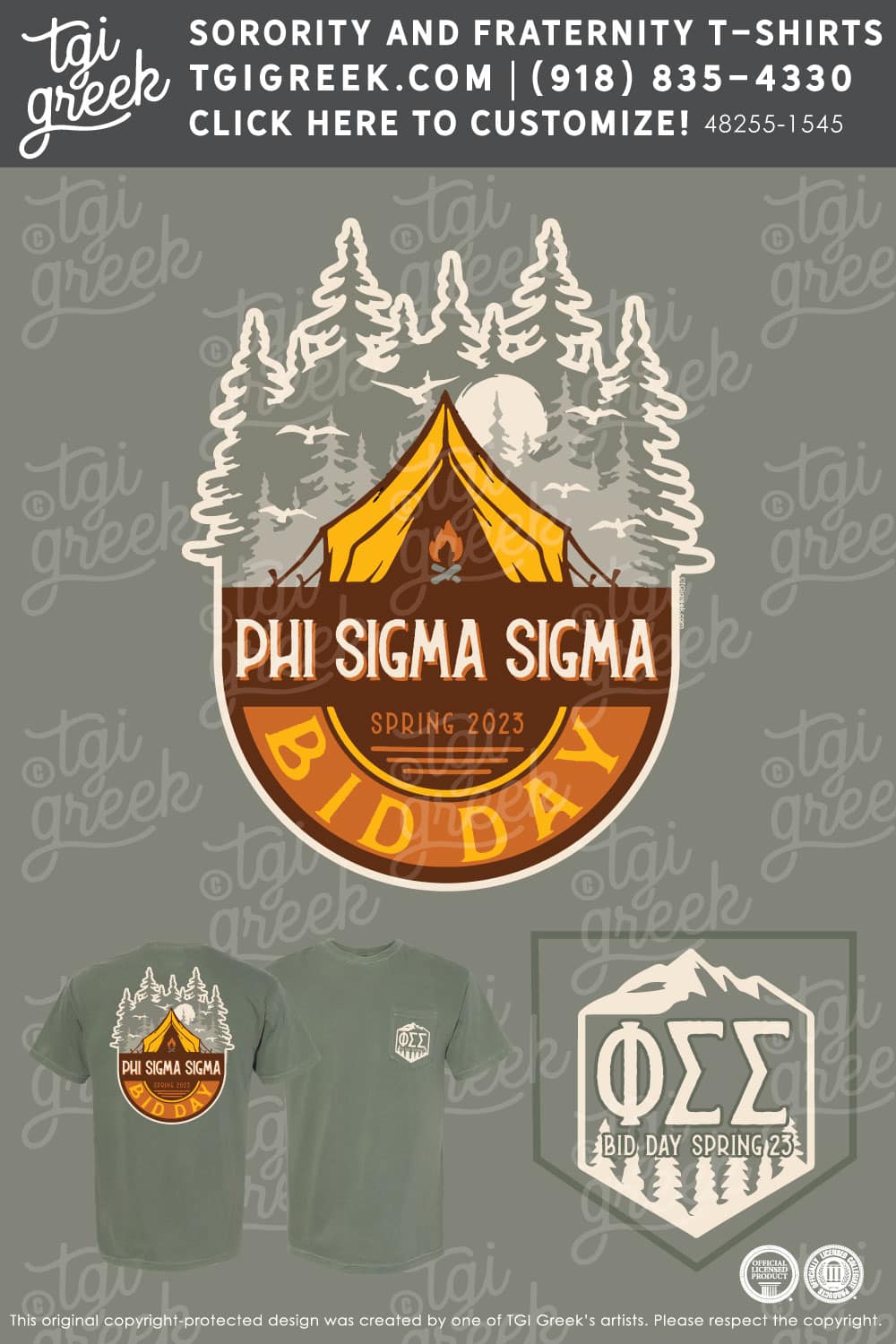 Phi Sigma Sigma – LIND Bid Day – Tent