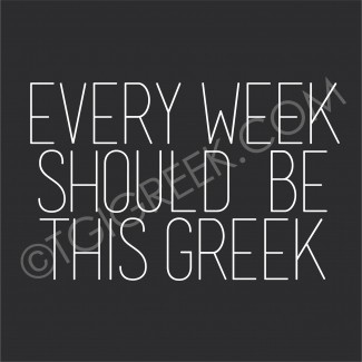 TGI-Greek Week Gods