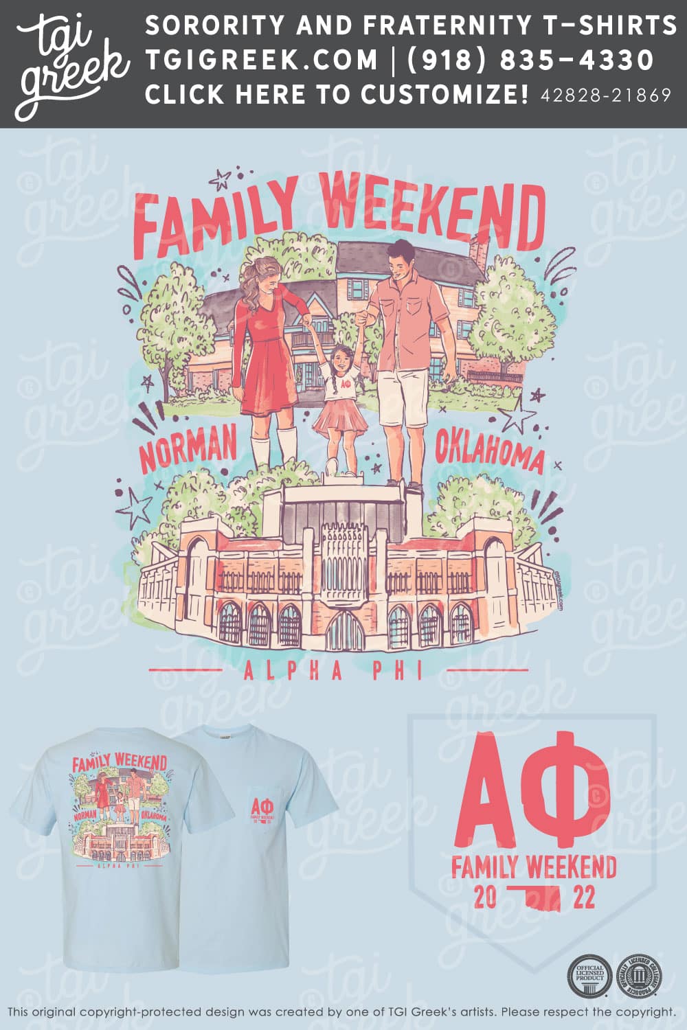 Alpha Phi – OU Fall Family Weekend Tee