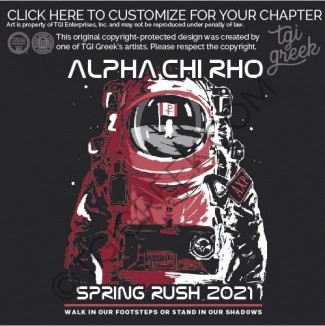 Alpha Chi Rho – Spring Rush Astronaut
