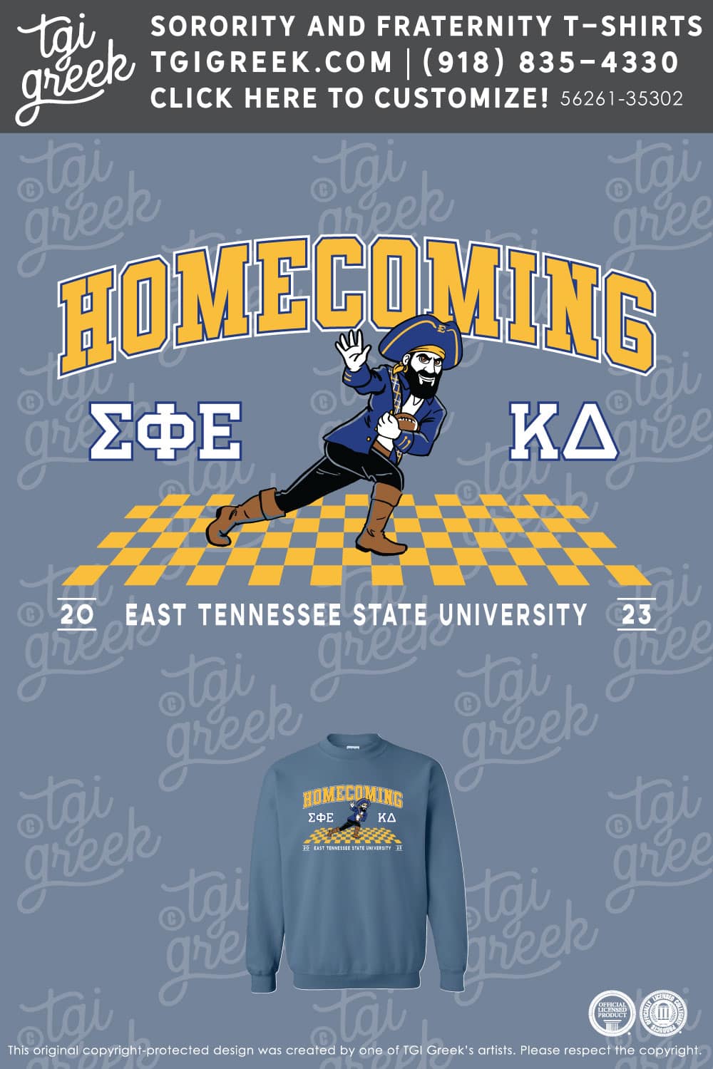 Kappa Delta – ETSU Homecoming Sweatshirt