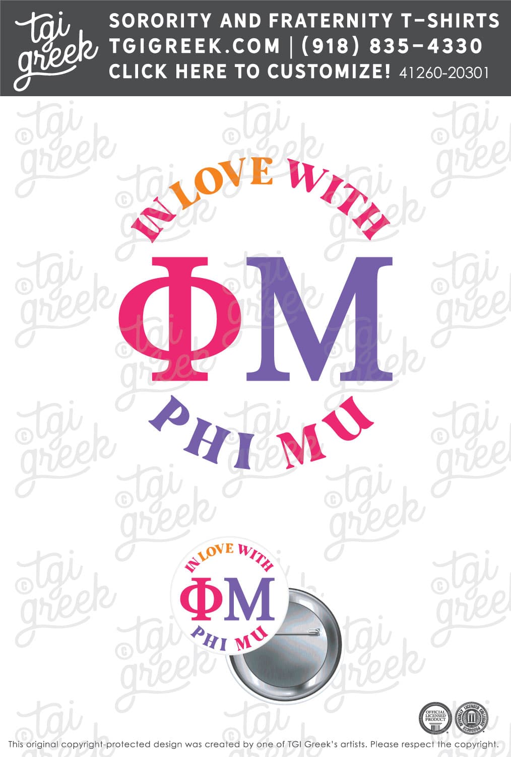 Phi Mu – UCOLBLD Free Button