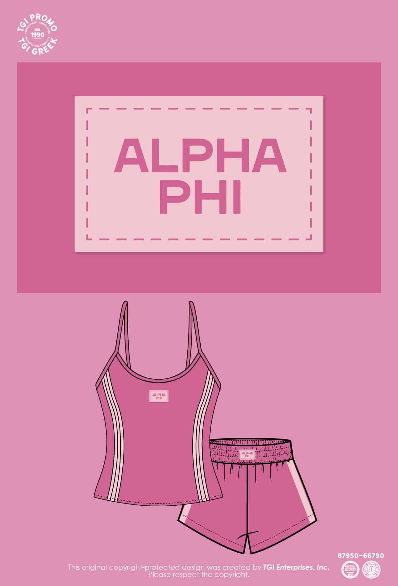 Alpha Phi – TGI New Stock Patch Short Set