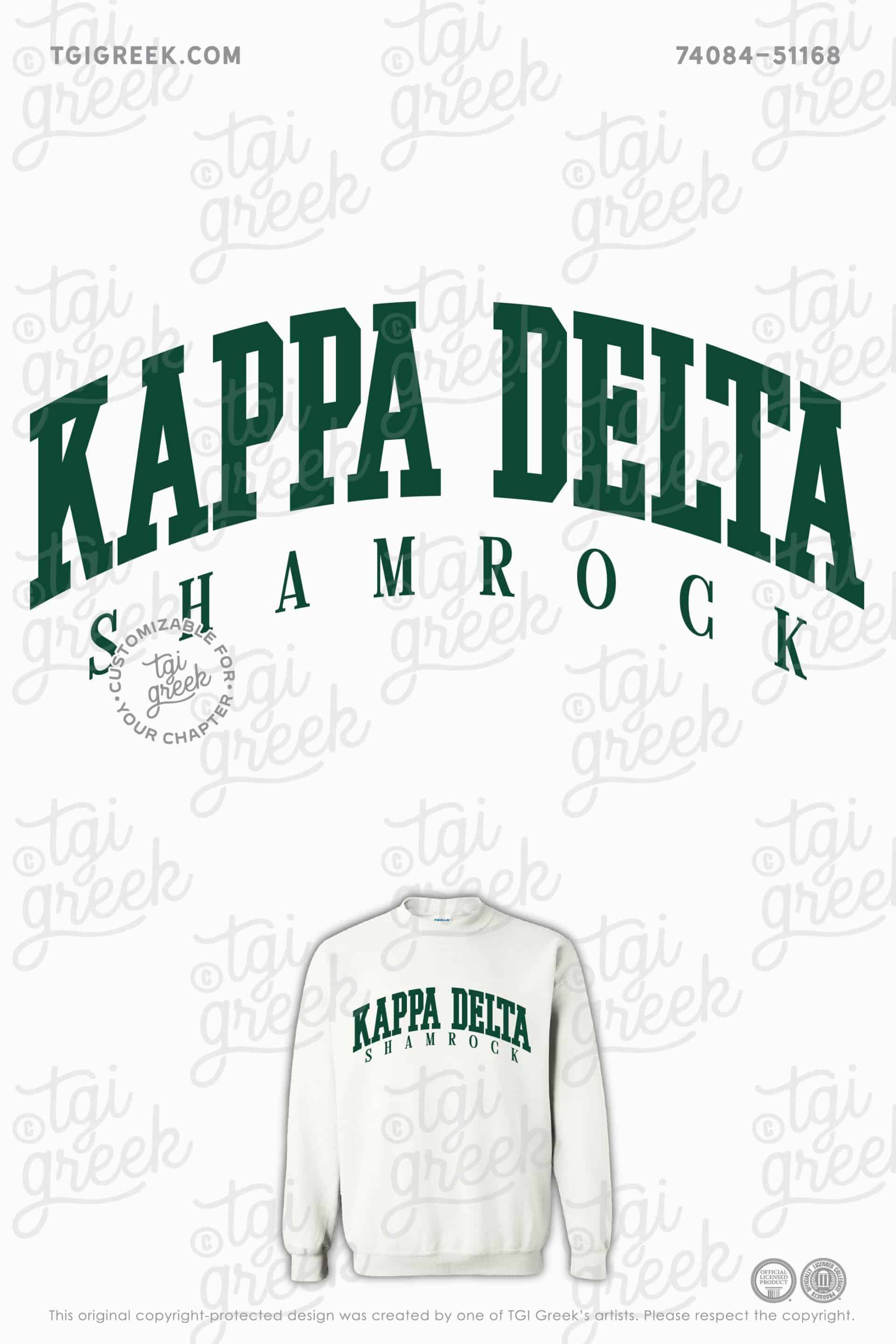 Kappa Delta – WKU Shamrock Crewneck