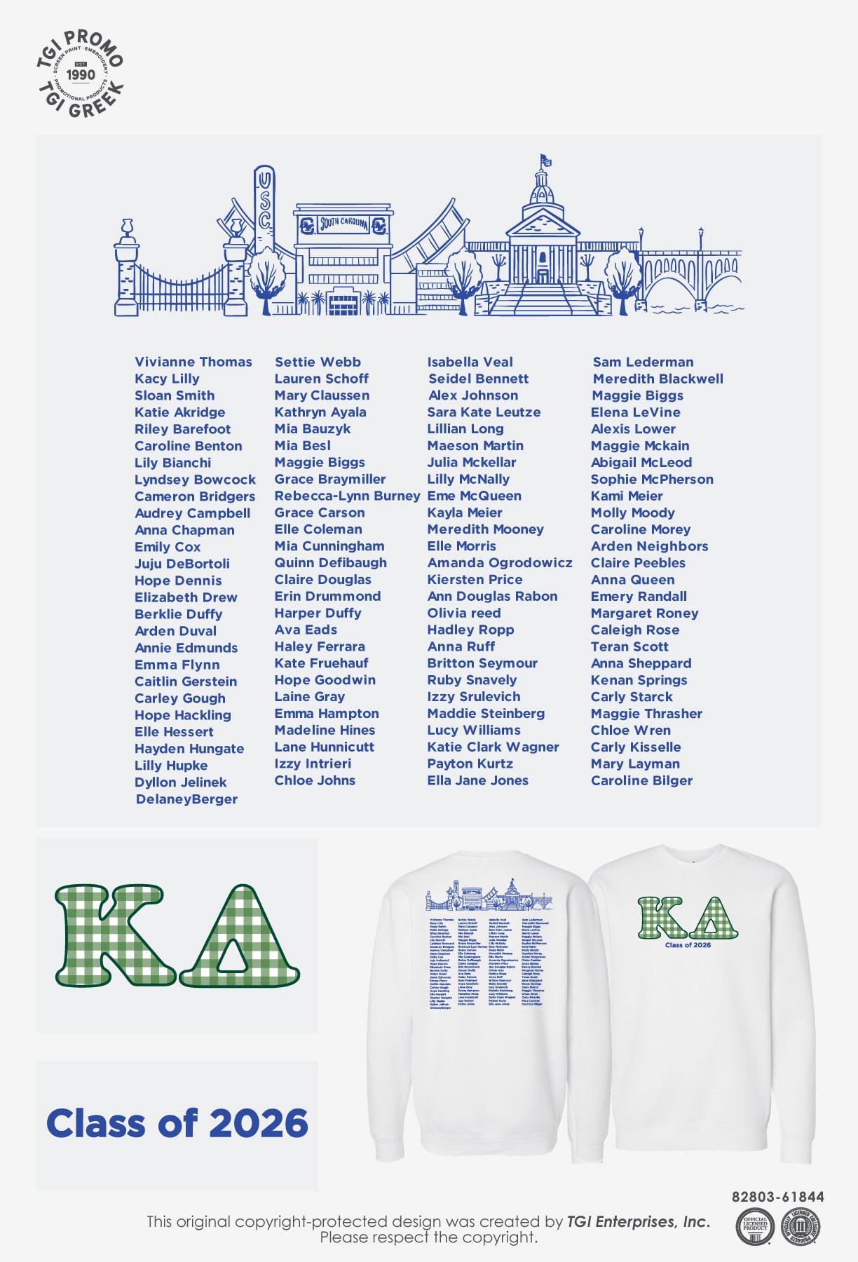 Kappa Delta – USCAR Senior Sweatshirt