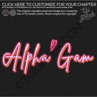 TGI – Alpha Gamma Delta Neon