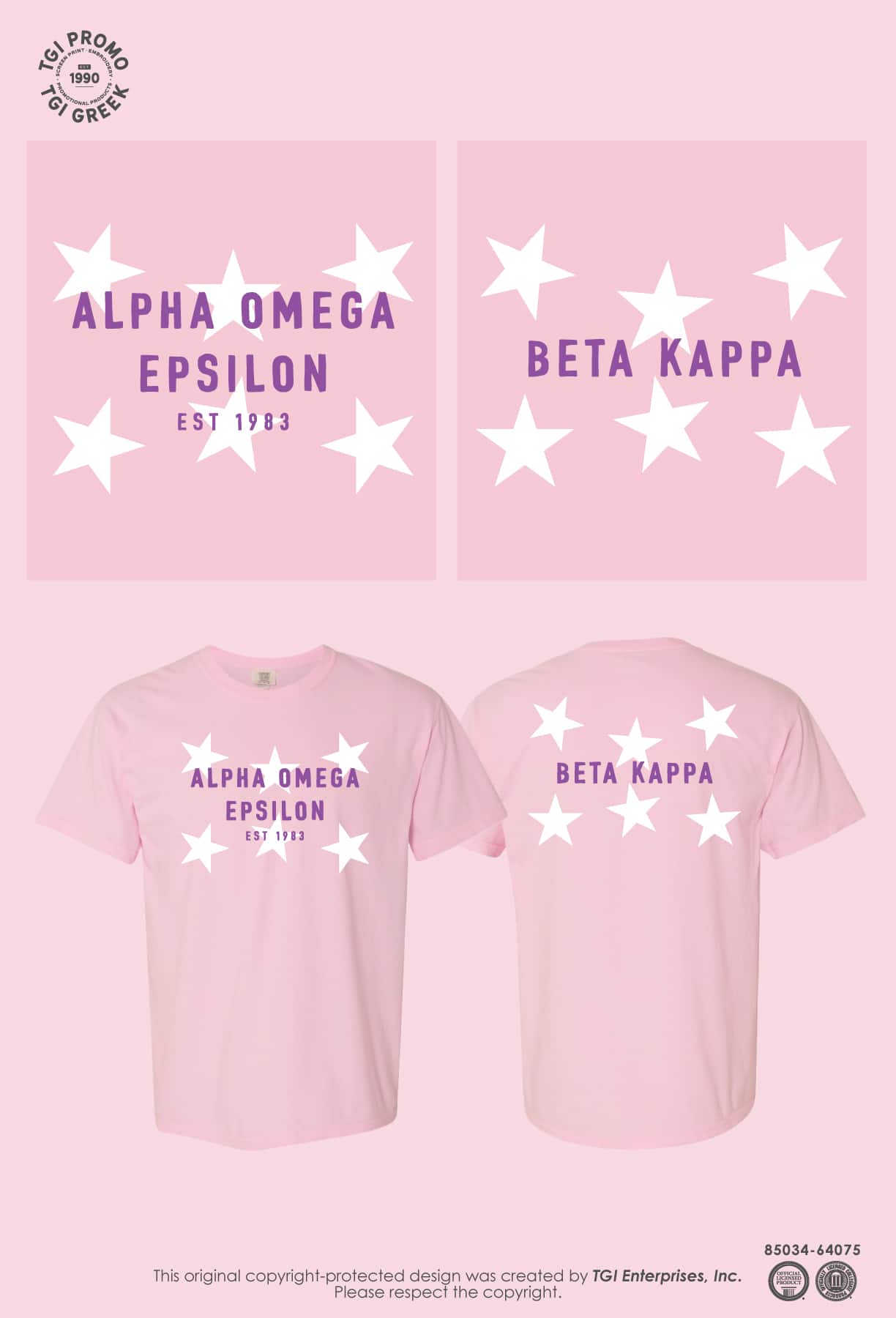 Alpha Omega Epsilon – TXTECH Candidate Class Shirt
