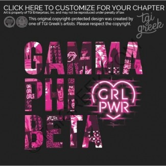 Gamma Phi Beta – boujee Collage