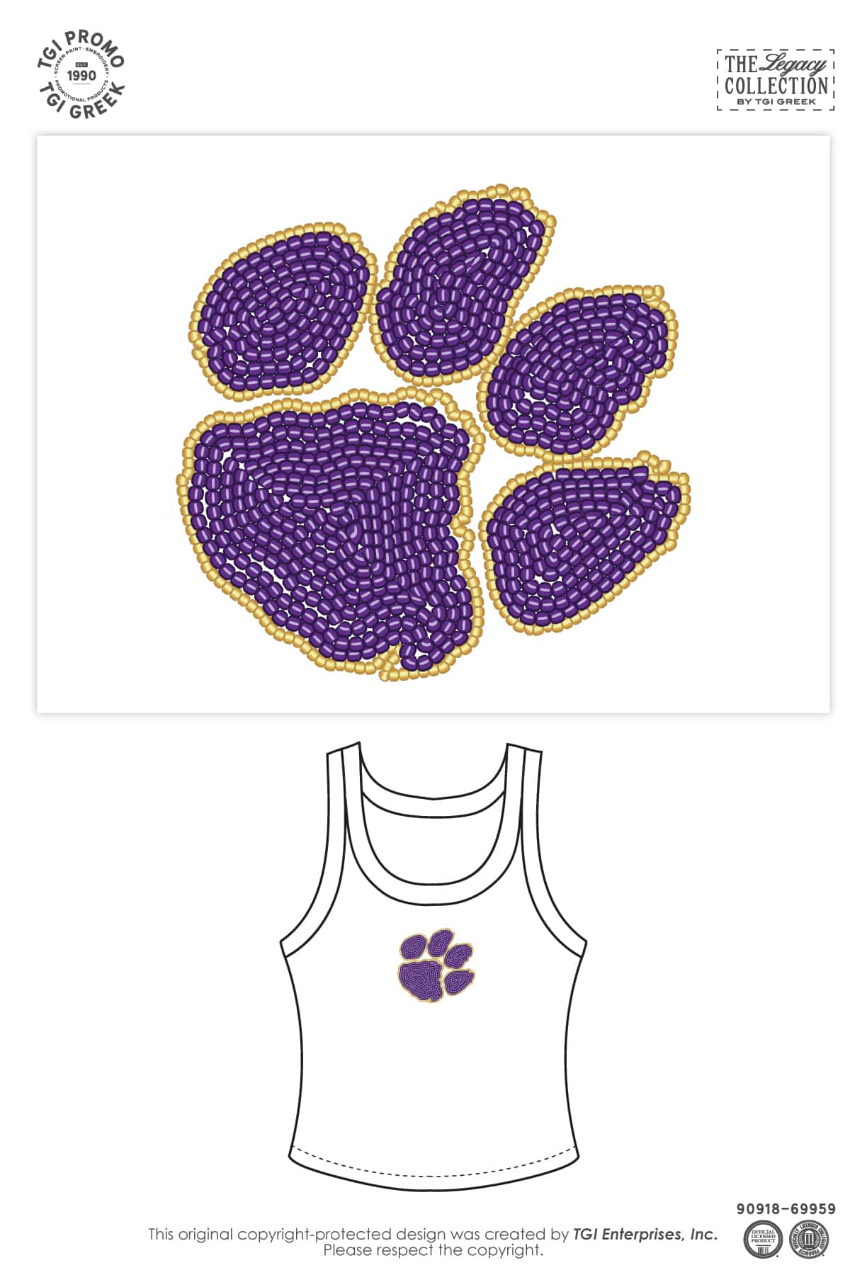 TGI Promo – Panther Paw Beaded Tank